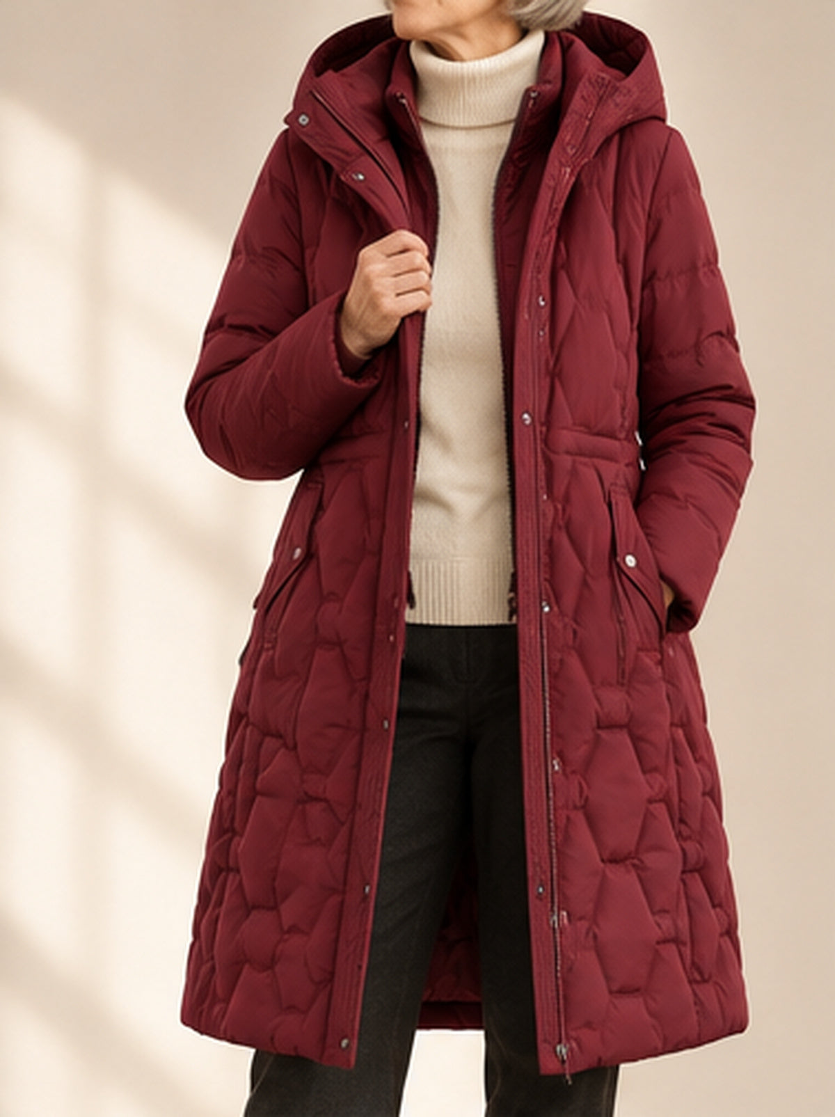 Lorah – Longline Hooded Down Coat