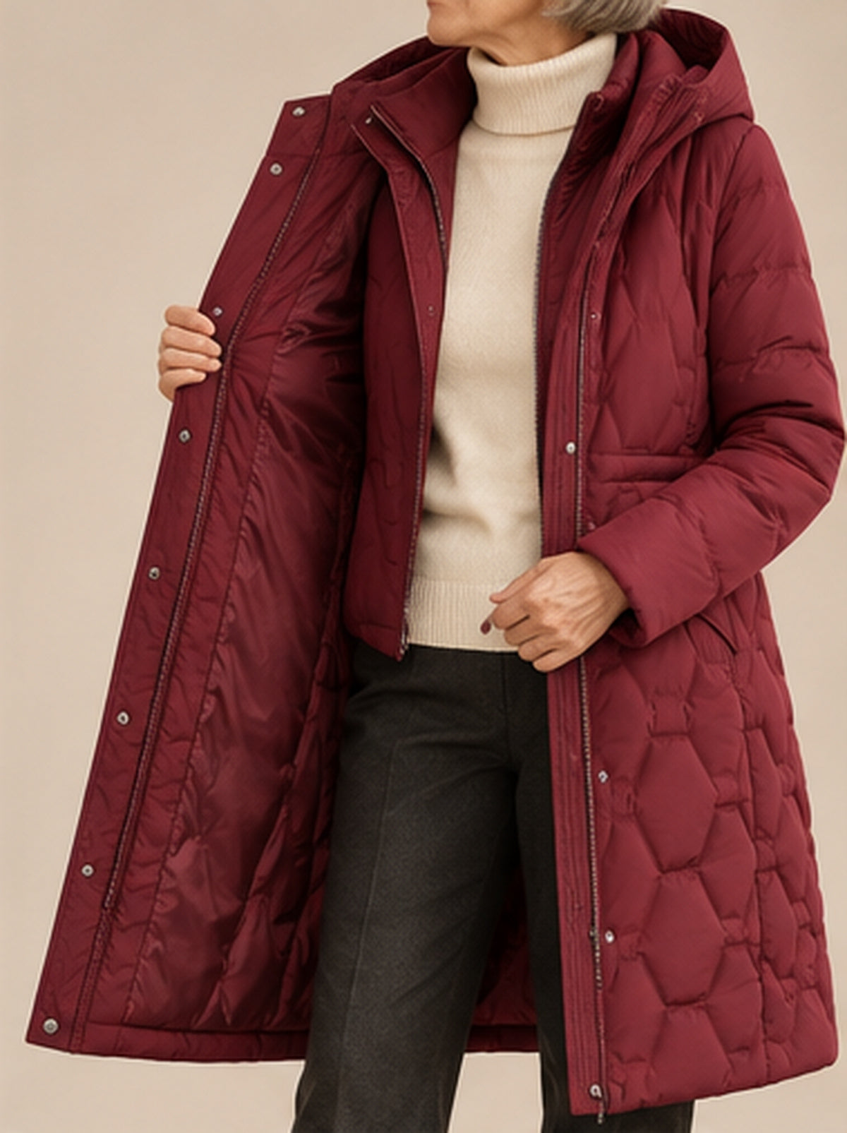 Lorah – Longline Hooded Down Coat