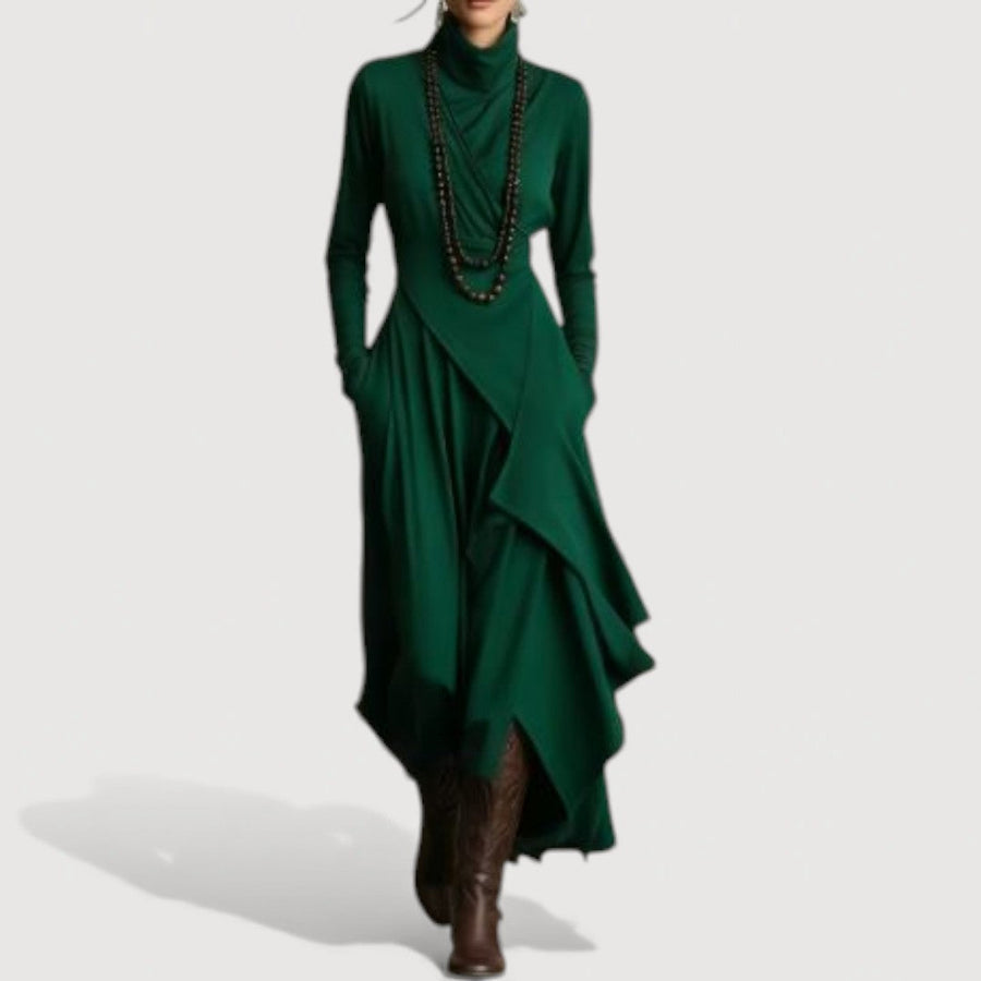 SALLIE – DRAPED MAXI DRESS