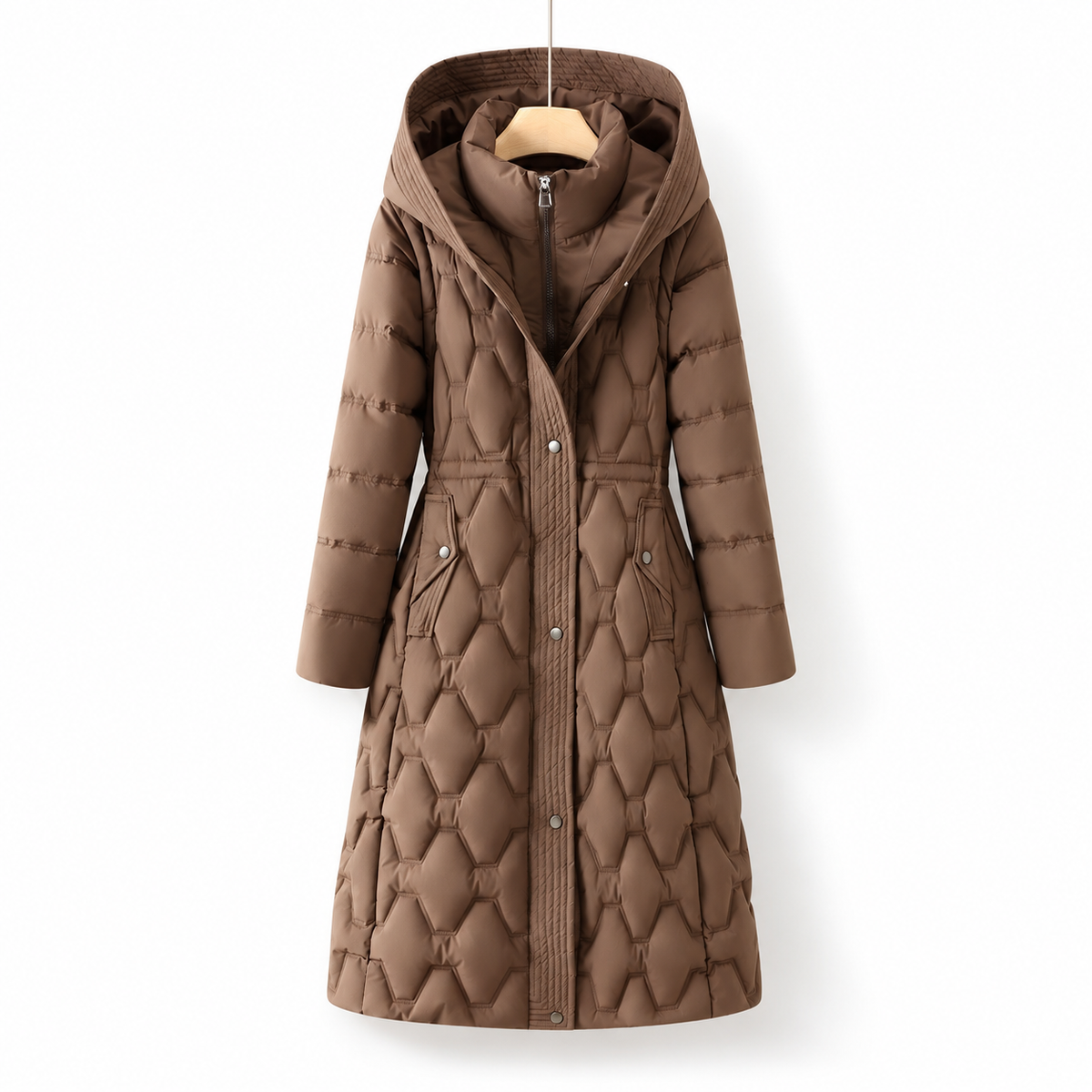 Lorah – Longline Hooded Down Coat