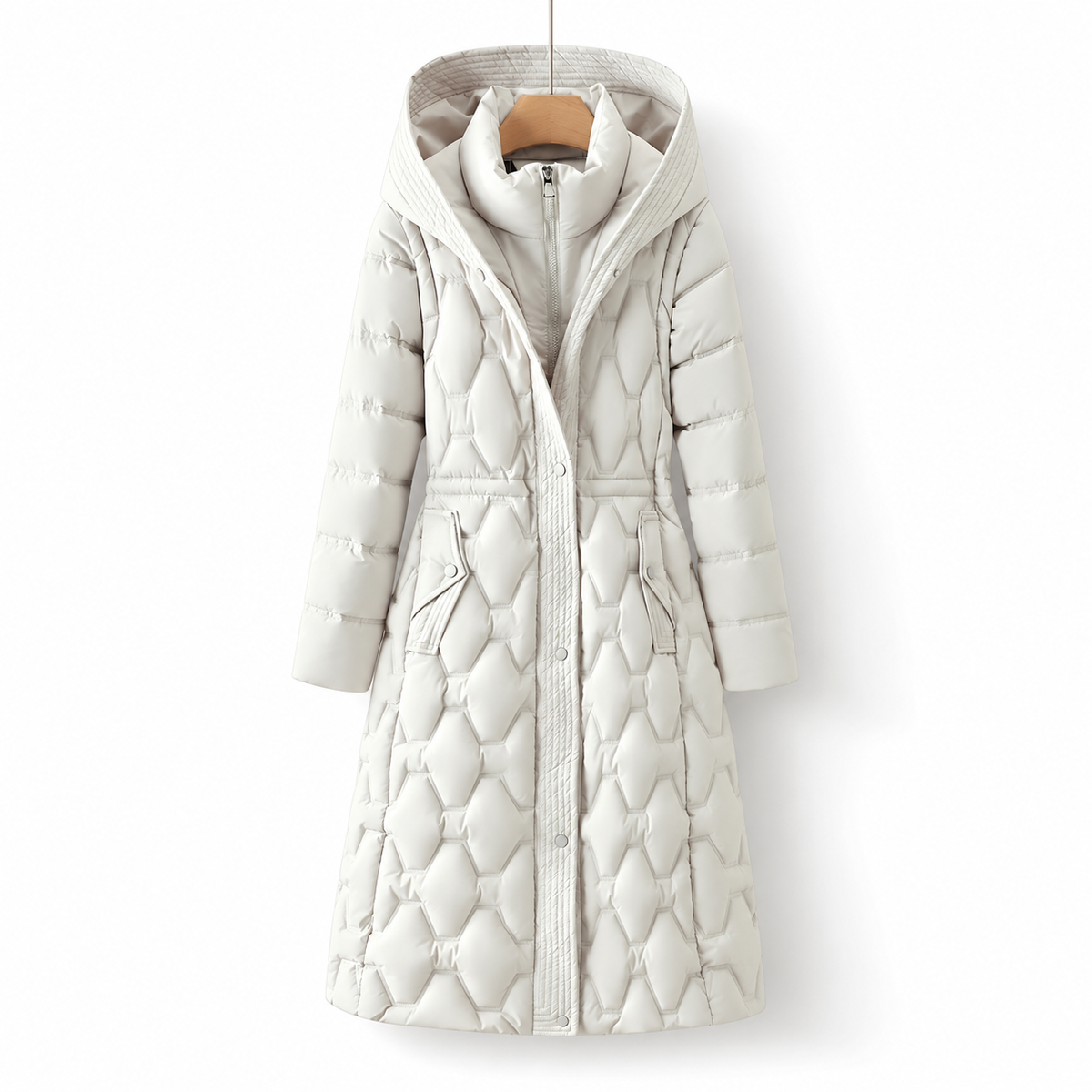 Lorah – Longline Hooded Down Coat