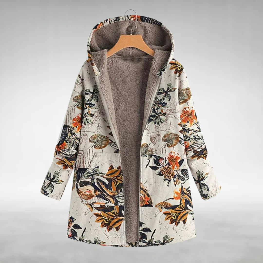 Melvan | floral fleece jacket