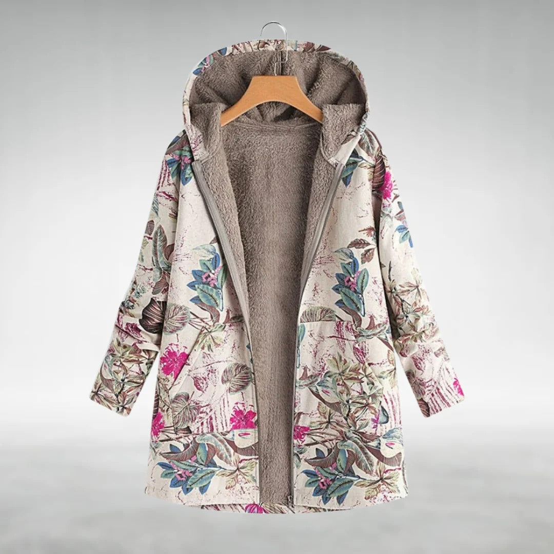 Melvan | floral fleece jacket