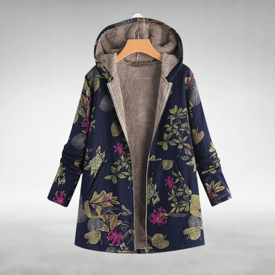 Melvan | floral fleece jacket