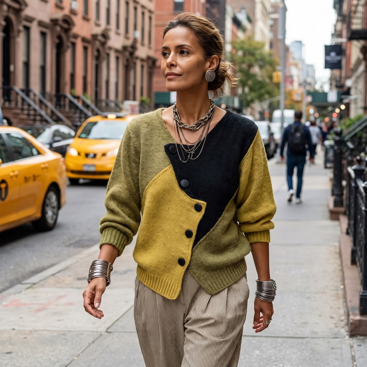 Wella™ | Colour-Block Knit Jumper