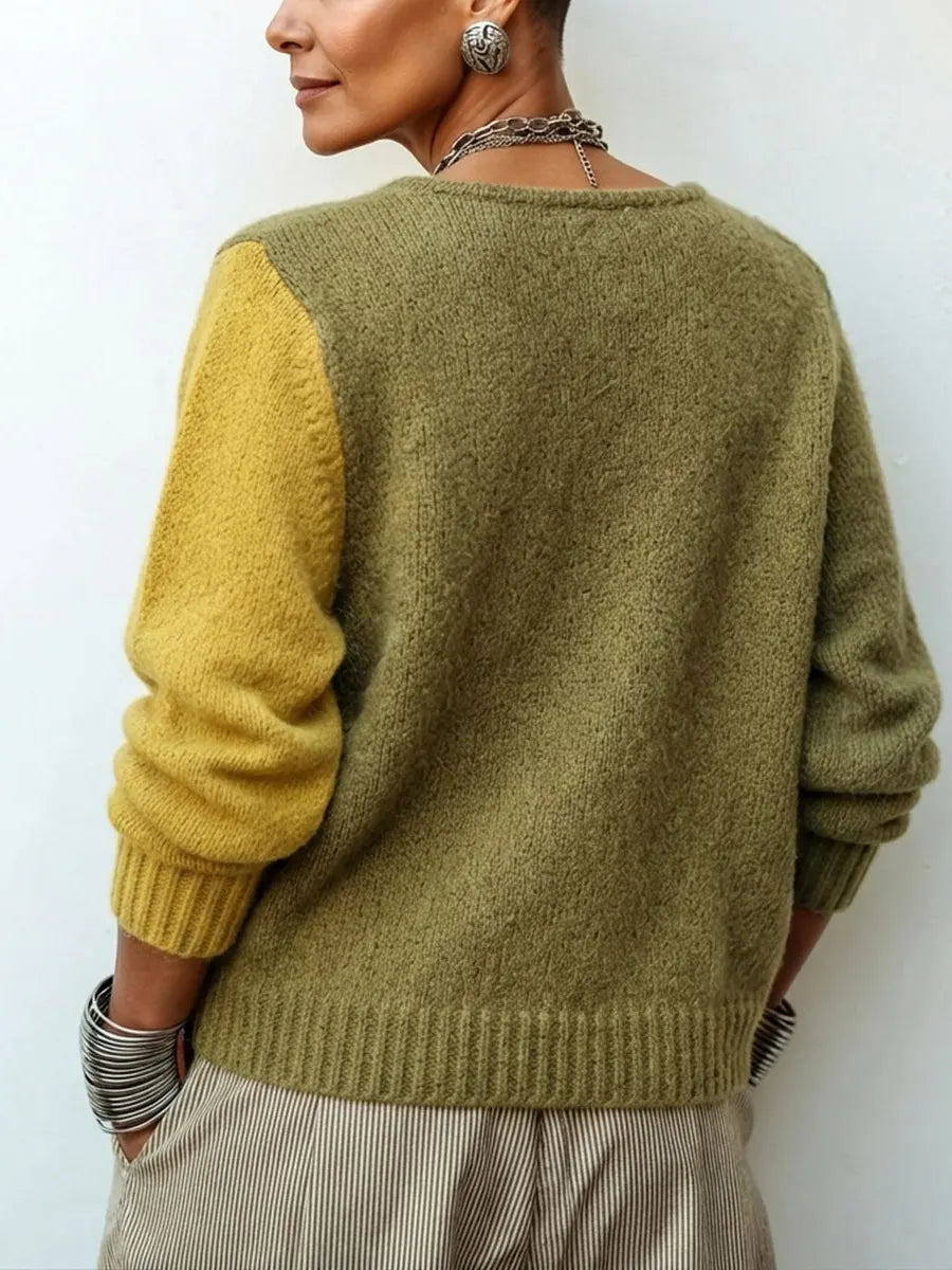 Wella™ | Colour-Block Knit Jumper