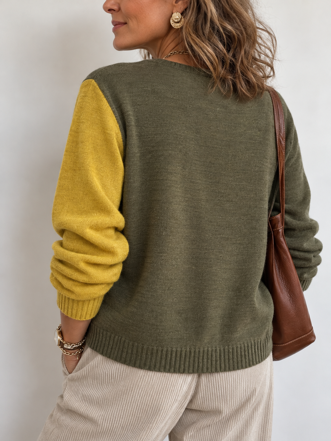 Wella™ | Colour-Block Knit Jumper